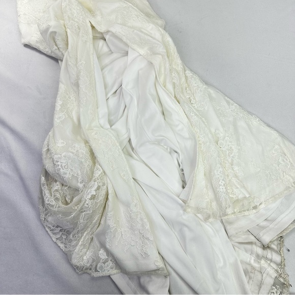 Lulus Bodycon Floral Maxi Dress Sleeveless V-Neck Wedding Formal Mermaid Gown - Picture 10 of 14